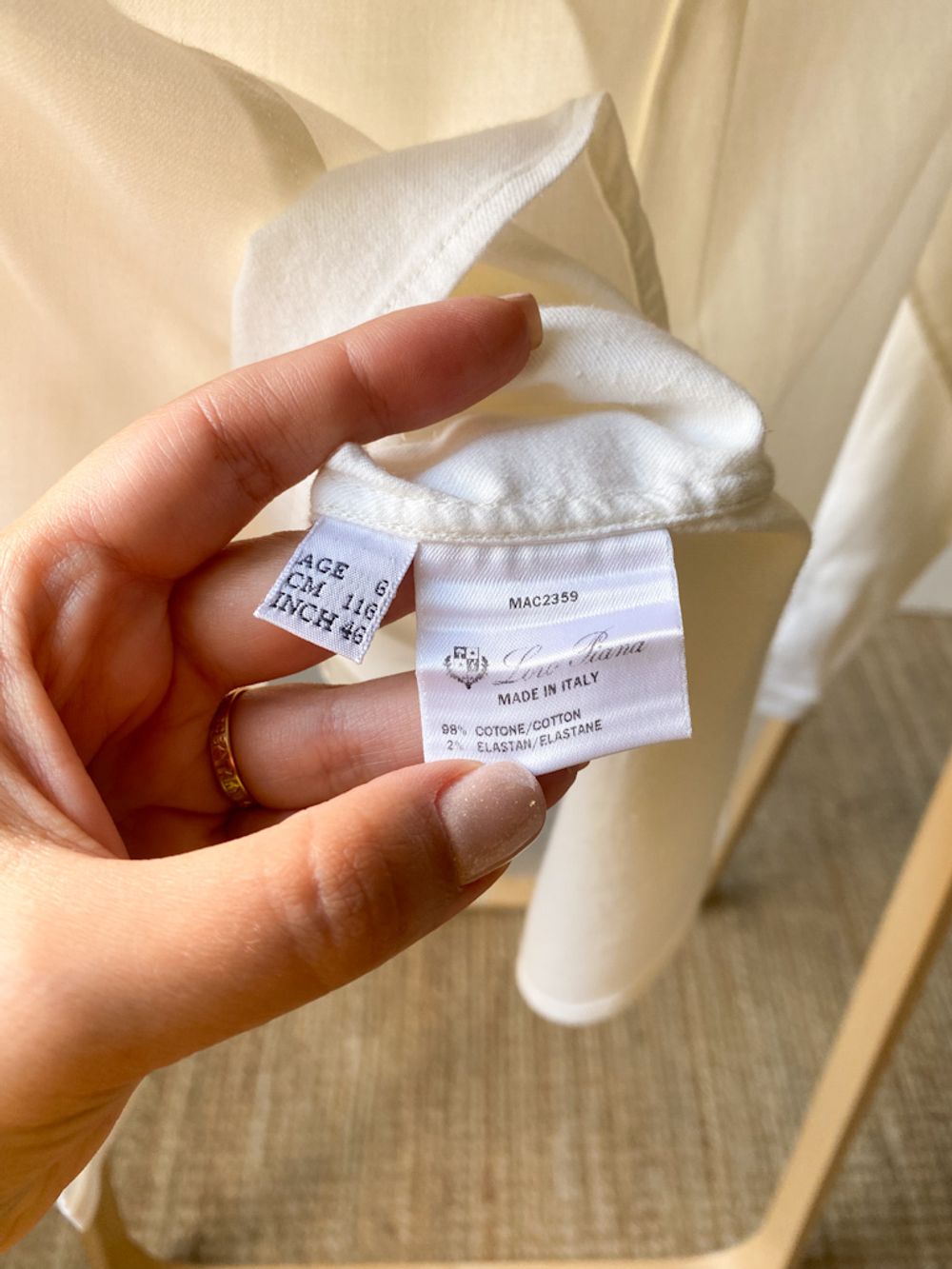 Хлопковая блузка  Loro Piana, 116