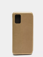 Чехол книжка Samsung Galaxy A03S с силиконовой вставкой gold