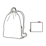 Рюкзак складной mini maxi sacpack glencheck red
