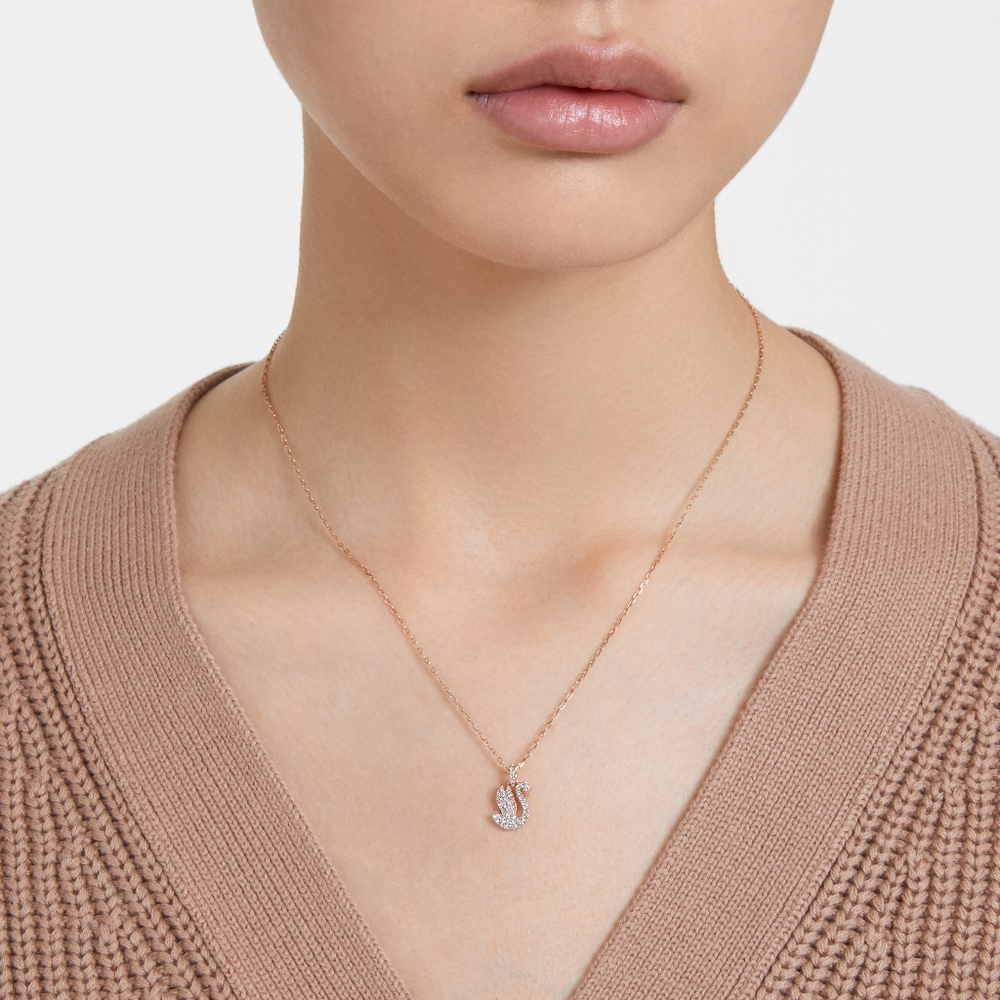 ICONIC SWAN:PEND XXS PENDANT WHI/ROS