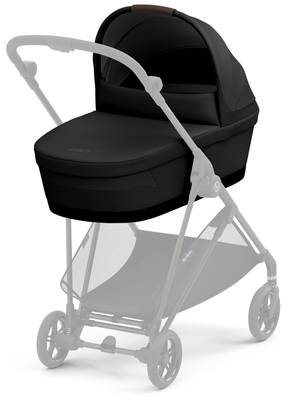 Коляска Cybex Melio Carbon 2 в 1 Canvas White/Magic Black с дождевиками