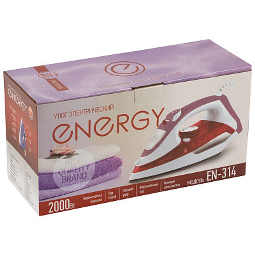 Утюг Energy EN-314 фиолетовый (270027)