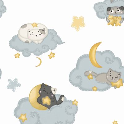 Котики на облачках