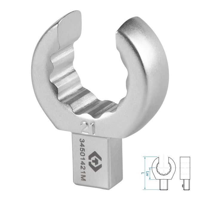 KING TONY (34501421M) Насадка разрезная серии "FIT", 21 мм, 9х12 мм