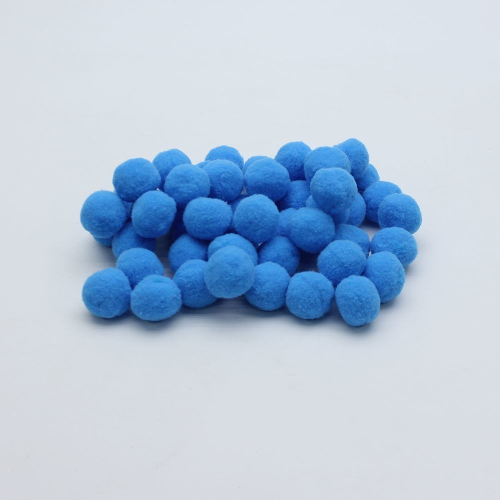 Помпоны, размер 25 мм, цвет 35 ярко-синий (1уп = 50шт)