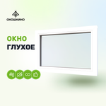 Пластиковое окно пвх, одностворчатое, глухое.