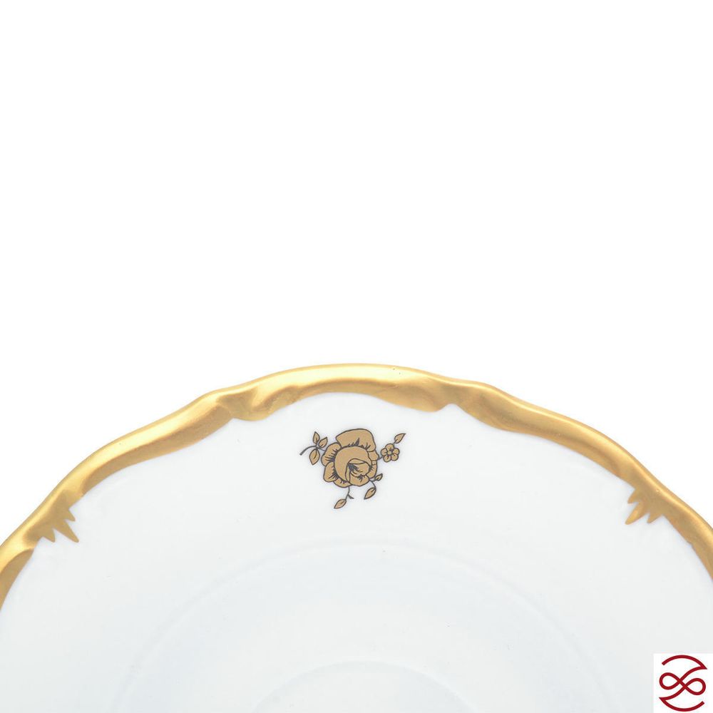 Набор блюдец Queen's Crown Золотая роза 15 см(6 шт)