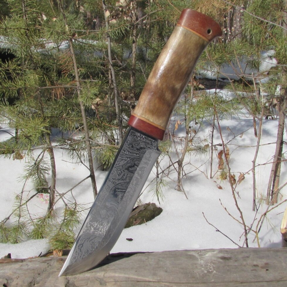 Нож охотничий НС-06 (40Х10С2М) гравировка (Златоуст)