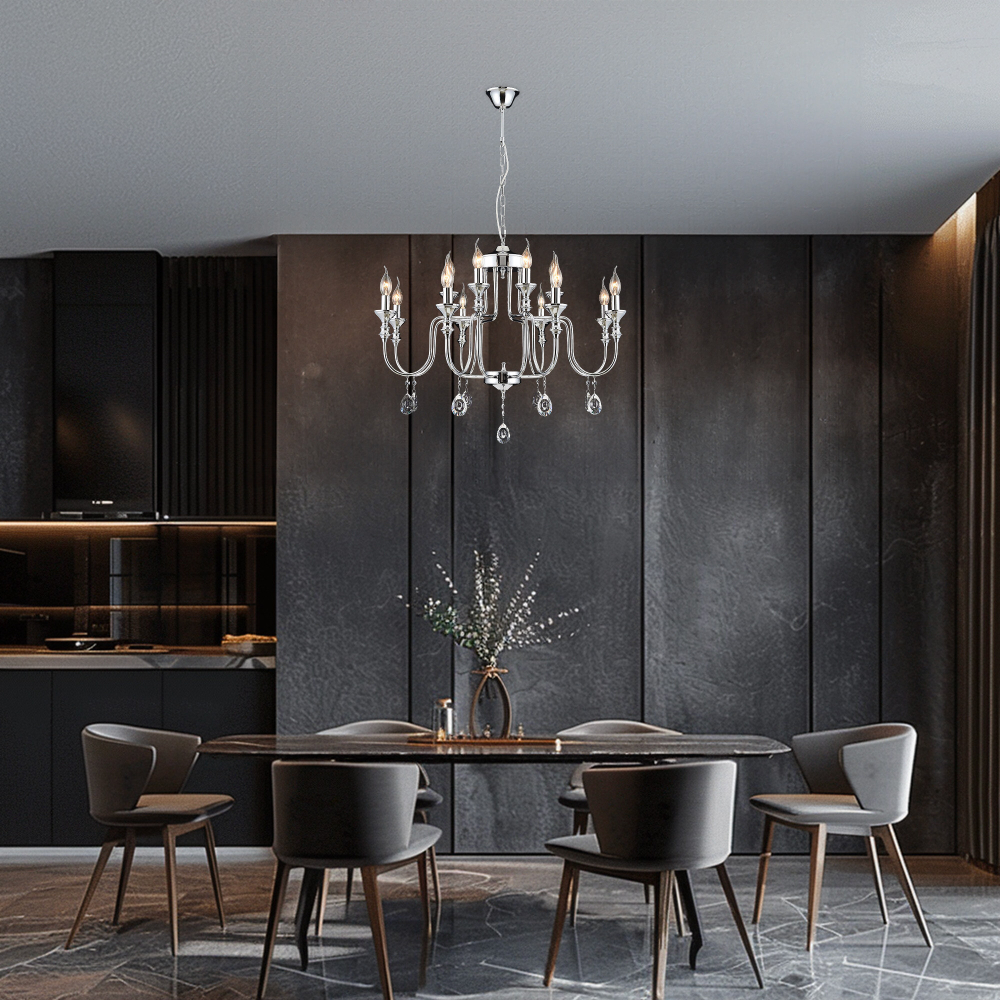 Citilux Рига CL437221 Люстра подвесная Хром