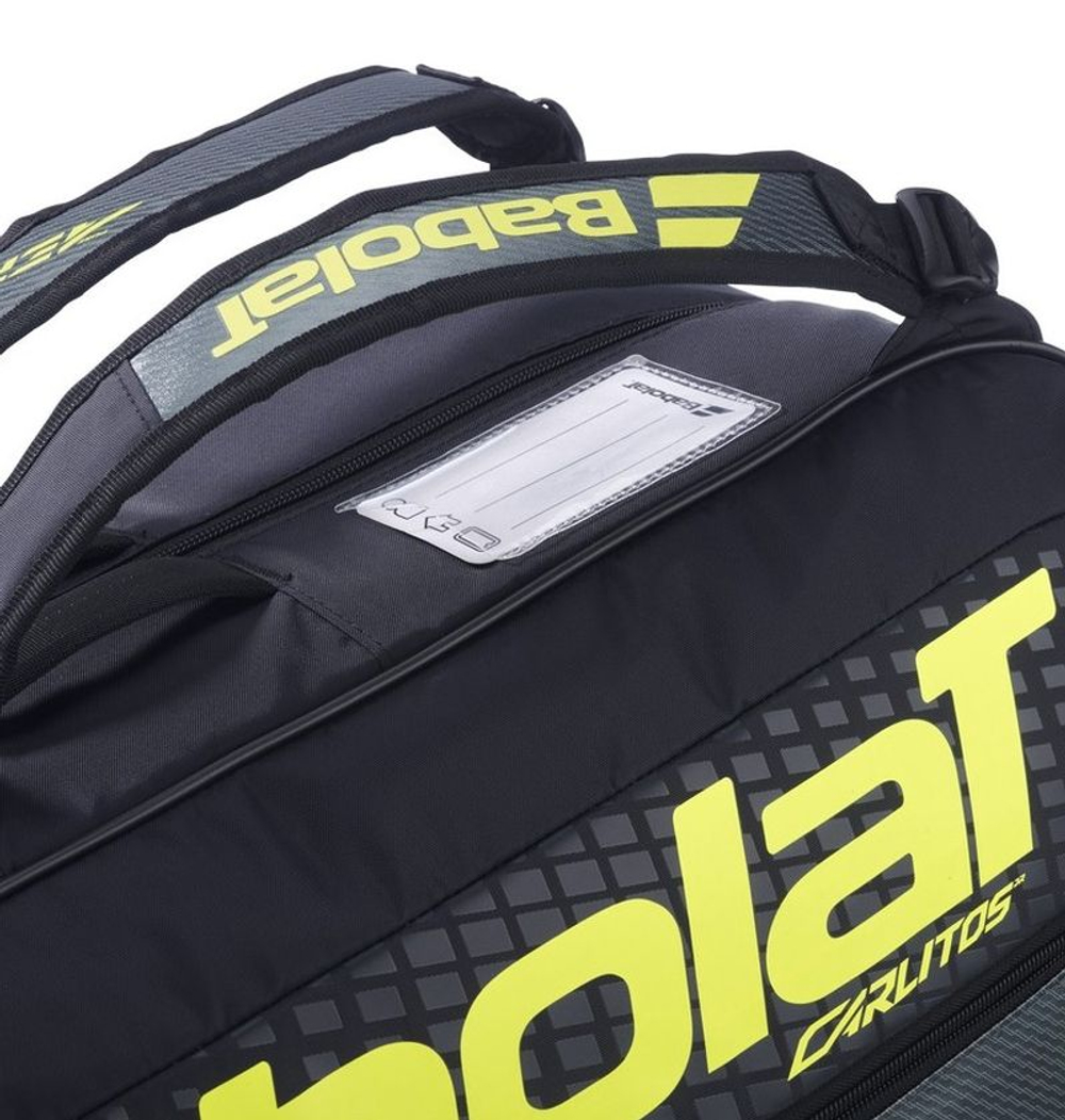 Теннисная сумка Babolat Carlitos Junior Bag - black/yellow/dark forest