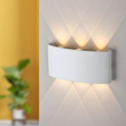 WL12 WH Подсветка ЭРА Декоративная подсветка светодиодная ЭРА 6*1Вт IP 54 белый | Настенная подсветка