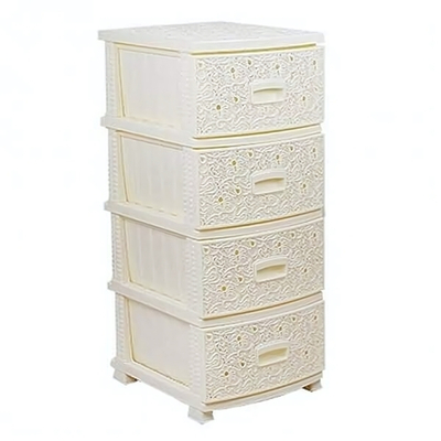 Комод ДЕКОР 4-х АЖУР слоновая кость РП-421