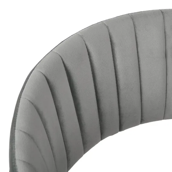 Стул Turin серый велюр с золотыми ножками