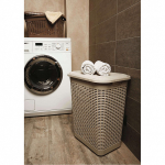 Корзина для белья 50л 42*31*56см белый