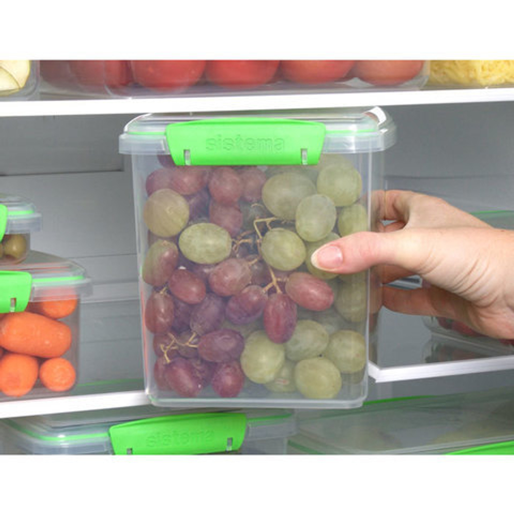 Контейнер для печенья 2.35л Sistema Fresh зеленый