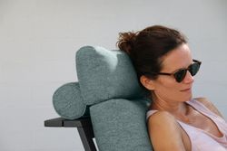 Malmo с 3-х местным диваном, комплект лаунж мебели антрацит/зелёный, алюминий