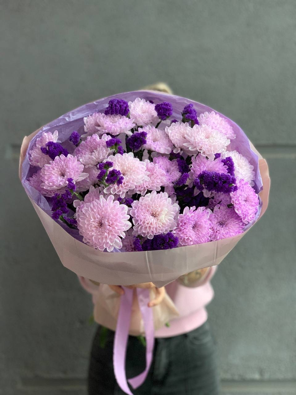 Букет цветов Фиолетовый дуэт