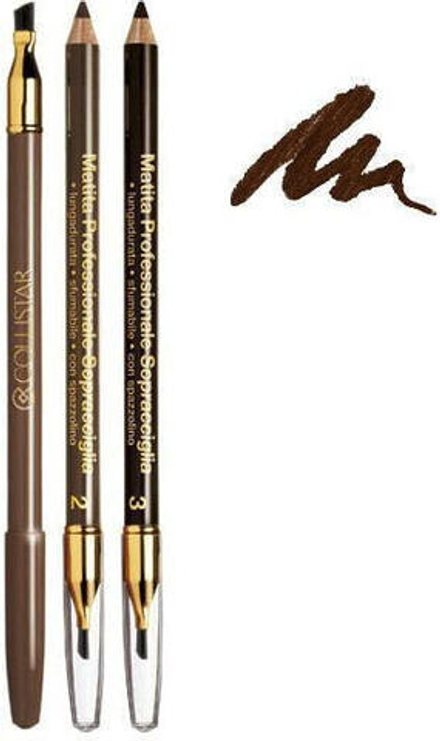 Collistar Professional Eyebrow Pencil Стойкий карандаш для бровей с кисточкой для растушевки 1,2 г