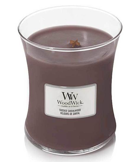 Замша и сандаловое дерево, ароматическая свеча, WoodWick