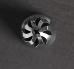 Насадка кондитерская «Сфера.Прорези изогнутые со звездой», d=3 см, выход 2,3 см, нержавеющая сталь