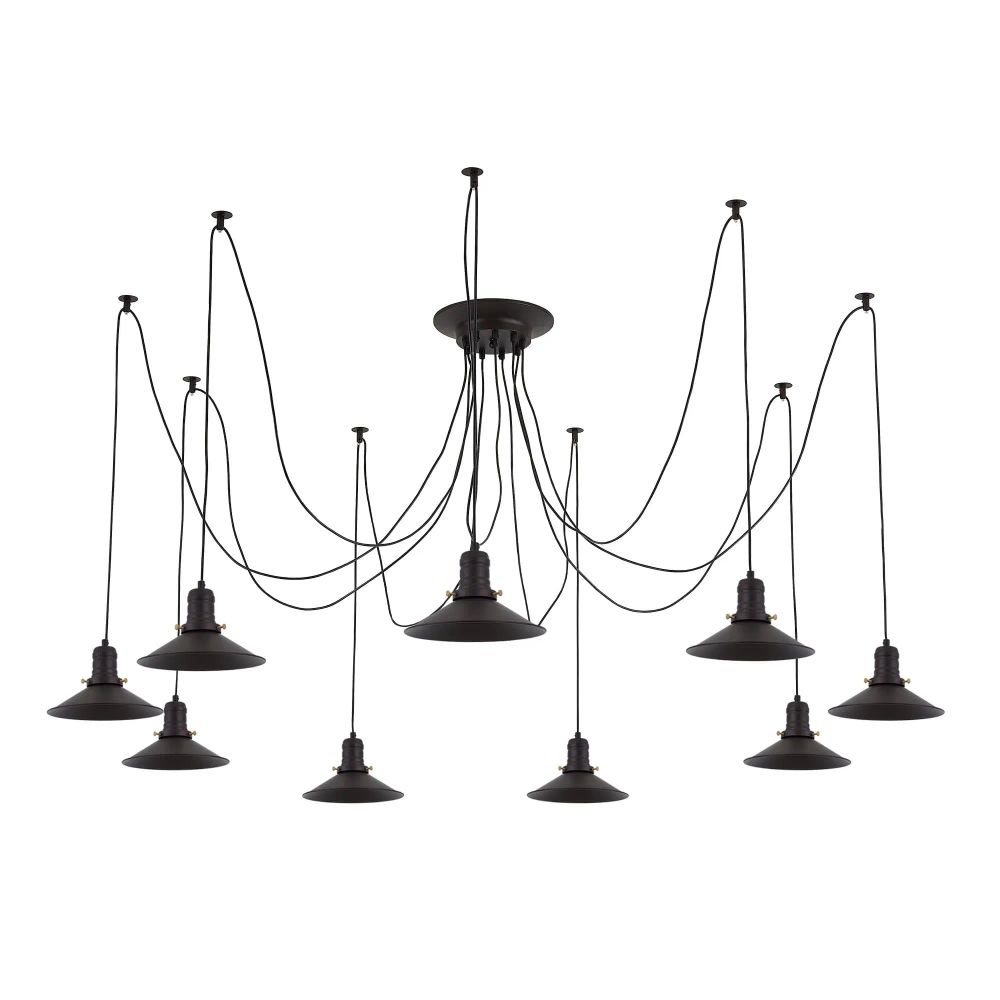 Citilux Эдисон CL451092 Люстра паук Венге