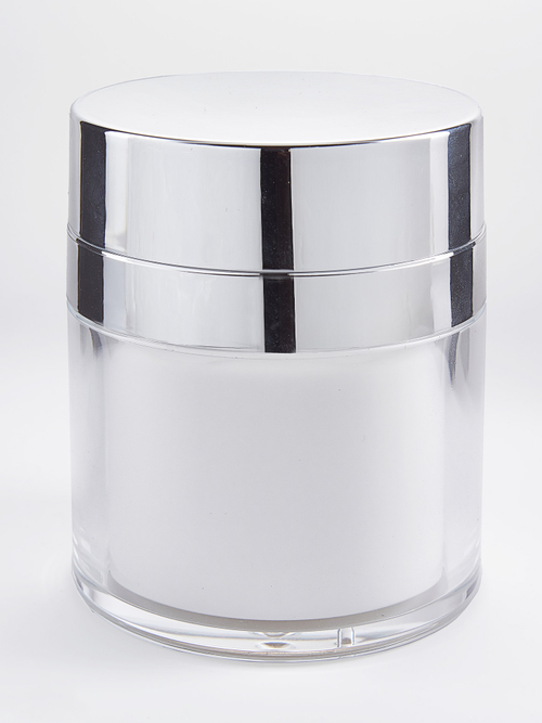 Банка акриловая 50 мл с зеркальной крышкой