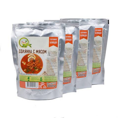 Солянка с мясом, реторт пакет Набор 4 шт. (Фермер)