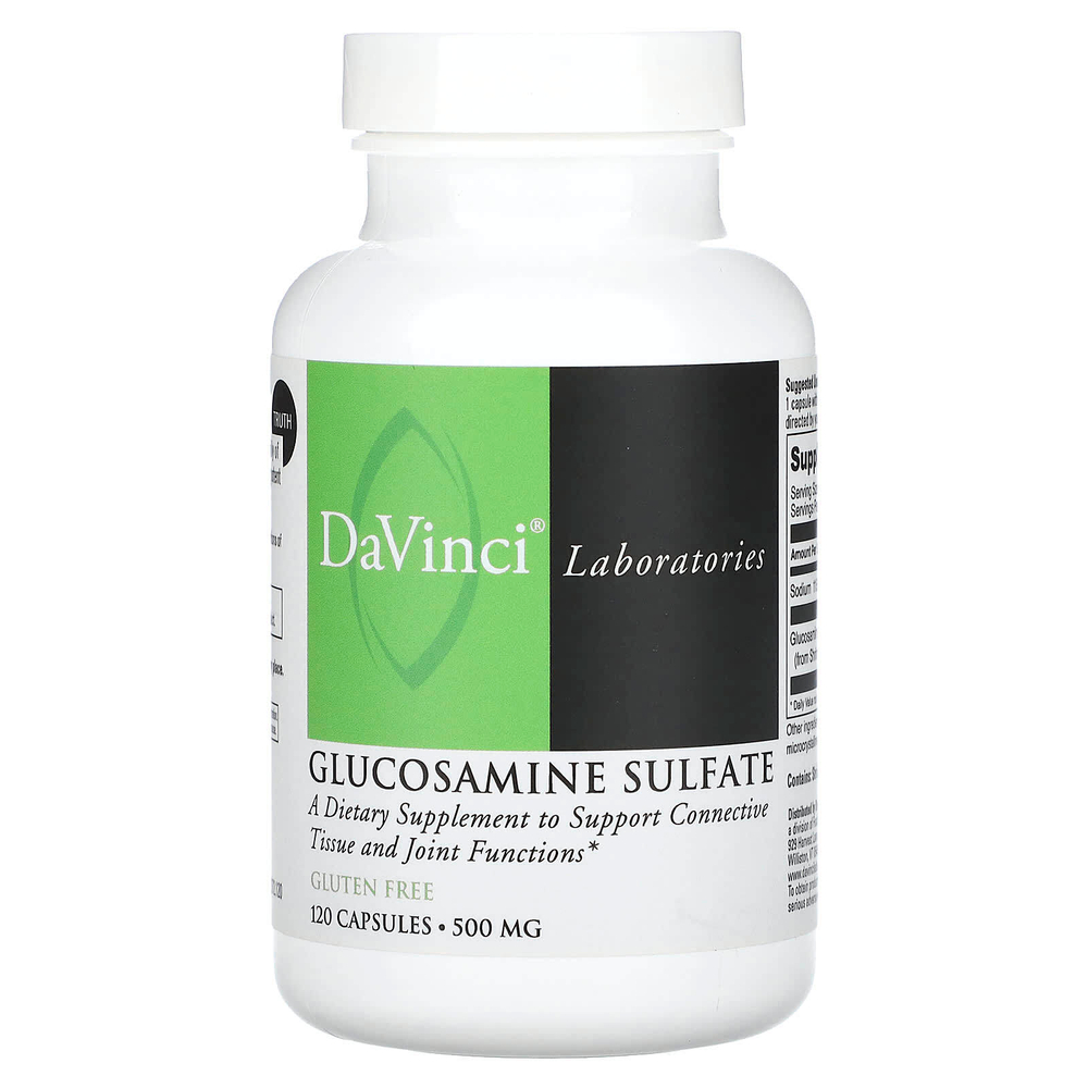 DaVinci Laboratories, Сульфат глюкозамина, 500 мг, 120 капсул