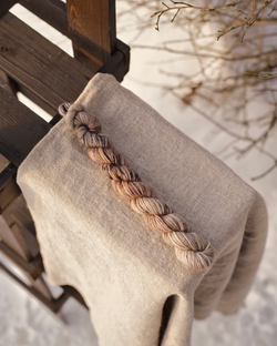 Носочная пряжа с добавлением шерсти "Филин" 20 г