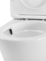 Унитаз-компакт CEZARES LINER CZR-6726-CP-TOR/SC безободковый с сиденьем и смывом TORNADO