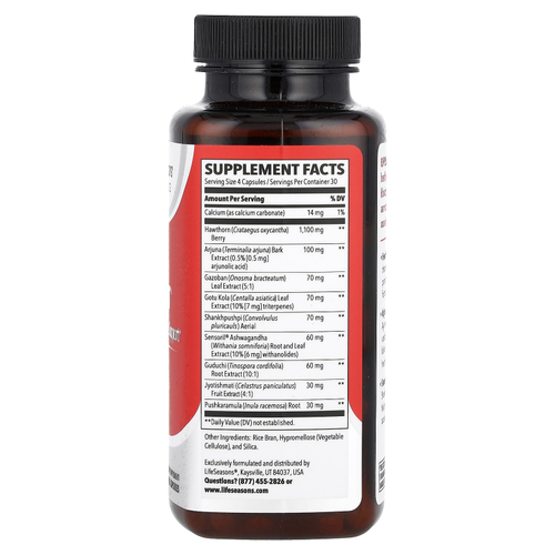 LifeSeasons, B / P Stabili-T®, поддержка артериального давления, 120 растительных капсул