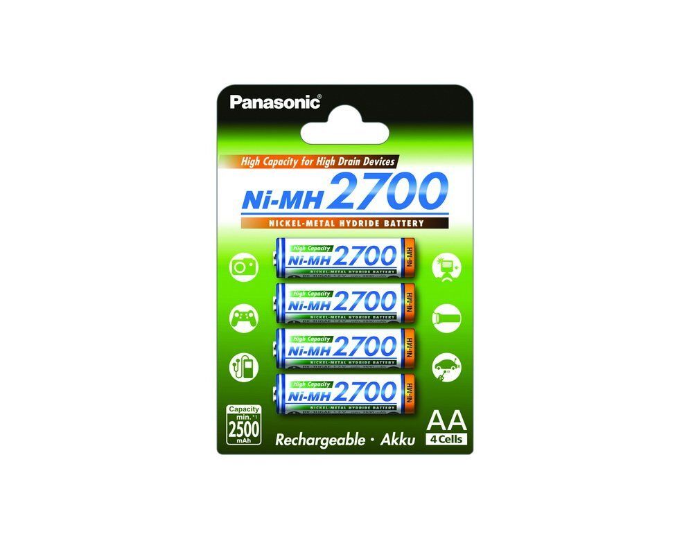 Аккумулятор Panasonic BK-3HGAE/4BE 2700 mAh 4шт AA