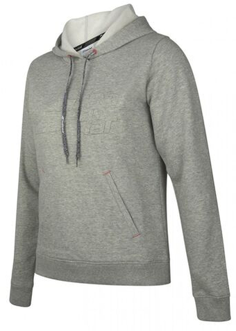 Женская Кофта теннисная Babolat Exercise Hood Sweat Women - серый