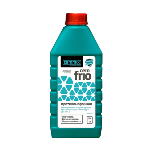 Добавка "Cemfrio" противоморозная "CEMMIX" 1л