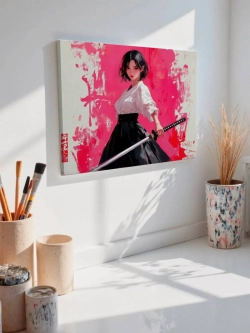 Картина на стену 40 X 50 Самурай девушка