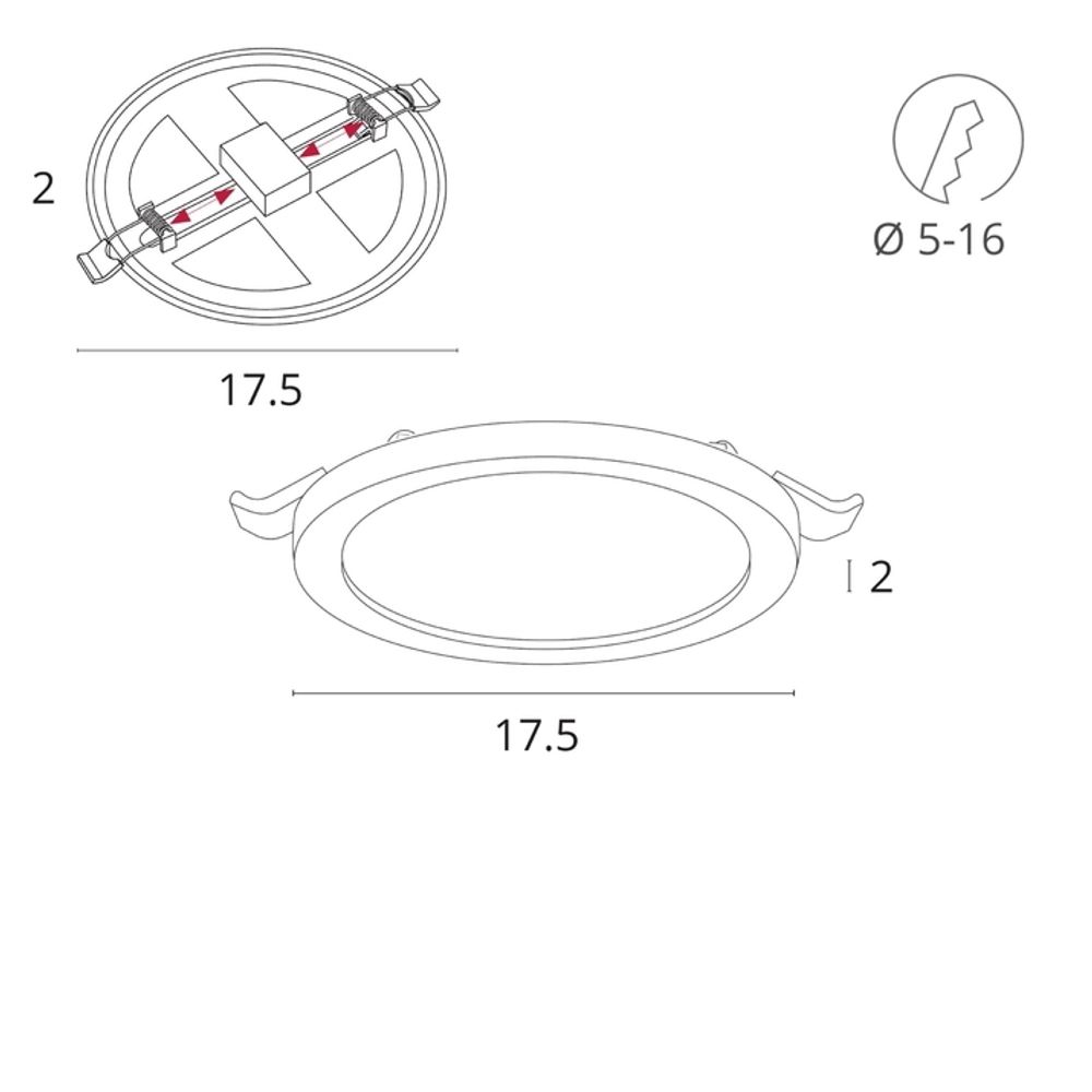 Встраиваемый светильник Arte Lamp