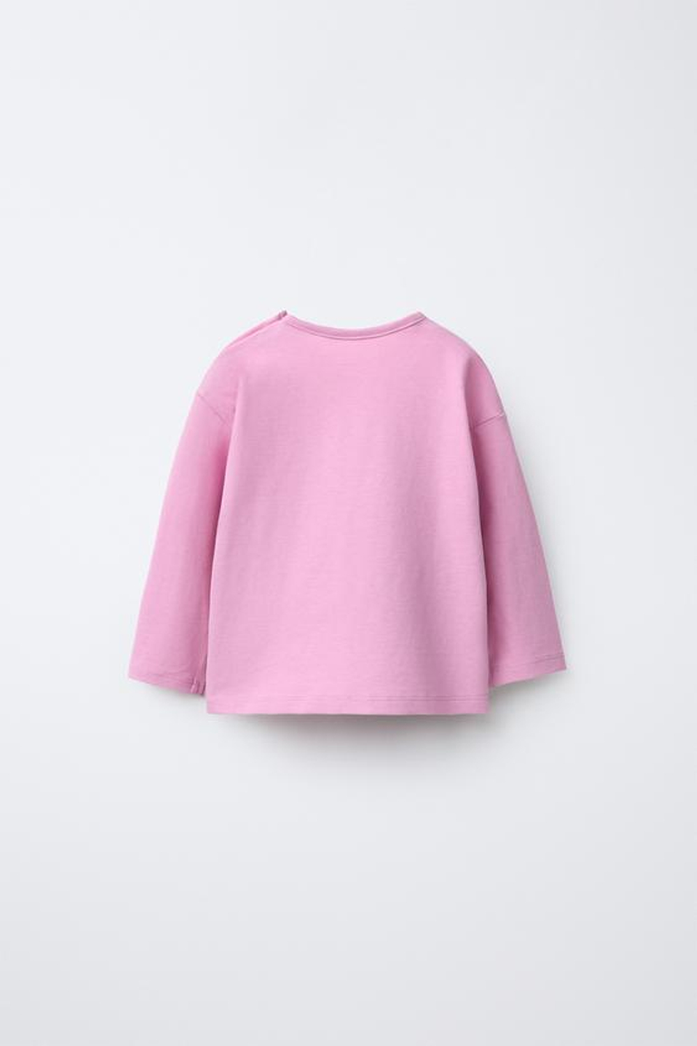 ZARA НАБОР ИЗ ТРЕХ ФУТБОЛОК С СЕРДЦАМИ И ВЫШИТЫМ ТЕКСТОМ, РОЗОВЫЙ