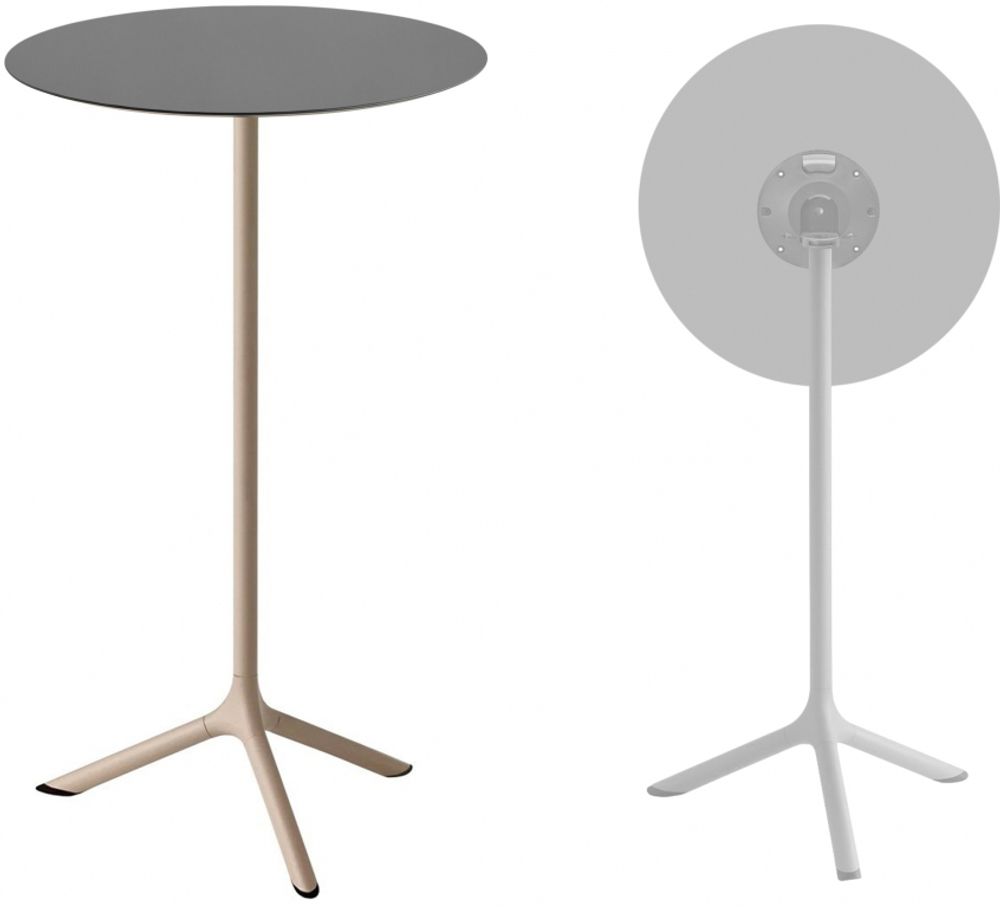 Стол ламинированный барный складной Scab Design Tripe Folding, тортора, антрацит