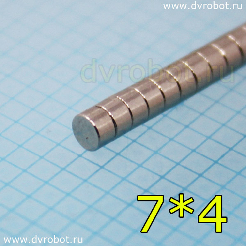 Неодимовый магнит 7х4 мм