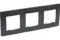 Рамка Legrand Etika 3-постовая антрацит 25636