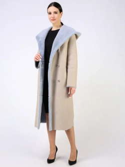 Дубленка зимняя натуральная с капюшоном