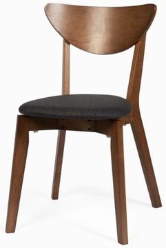 Стул Naida деревянный и черная ткань 