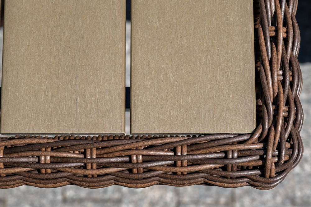 "Бергамо" плетеный обеденный стол, цвет коричневый