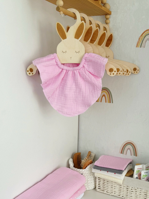 Муслиновый нагрудник Pink