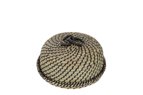 Корзина с клошем "Строу" 30x30x16см Гиацинт