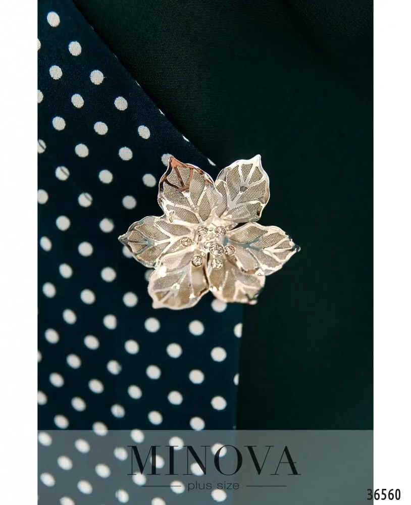 Платье 103-1-темно-зеленый Minova
