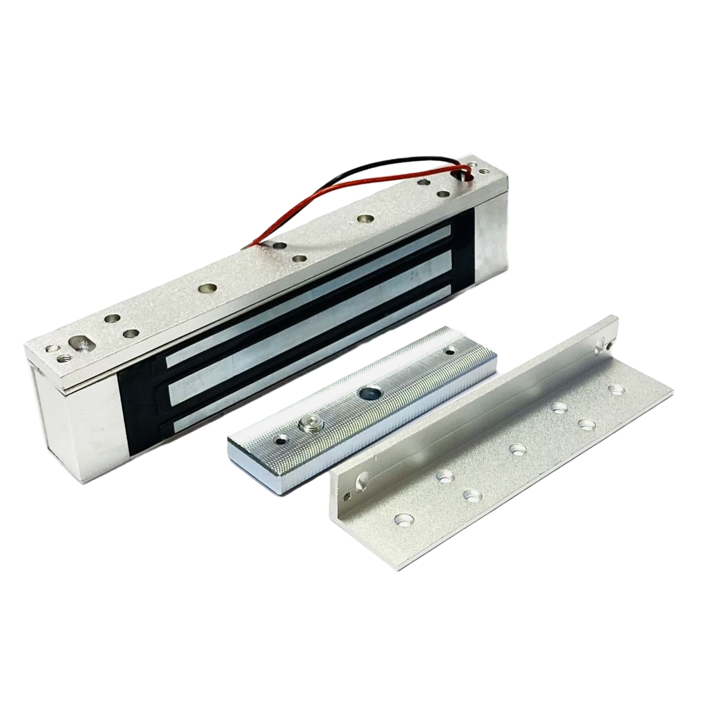 Электромагнитный замок на 180 кг с уголком и планкой