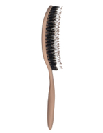 [Solomeya] Расческа массажная для волос с натуральной щетиной Бежевая Hair Brush With Natural Boar Bristle Beige, 1шт