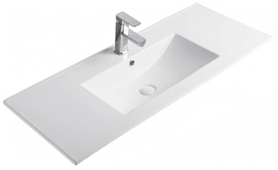 Раковина Gid NYJ803-100 71113 встраиваемая сверху белая 101x40x17