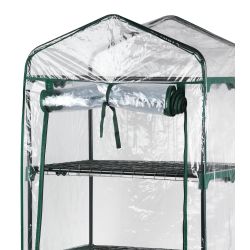 Чехол для теплиц GREEN APPLE GA-House-5-PVC cover на молнии 1930х690х490 мм | GREEN APPLE